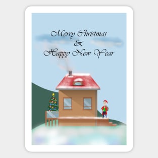 Christmas illustration Sticker